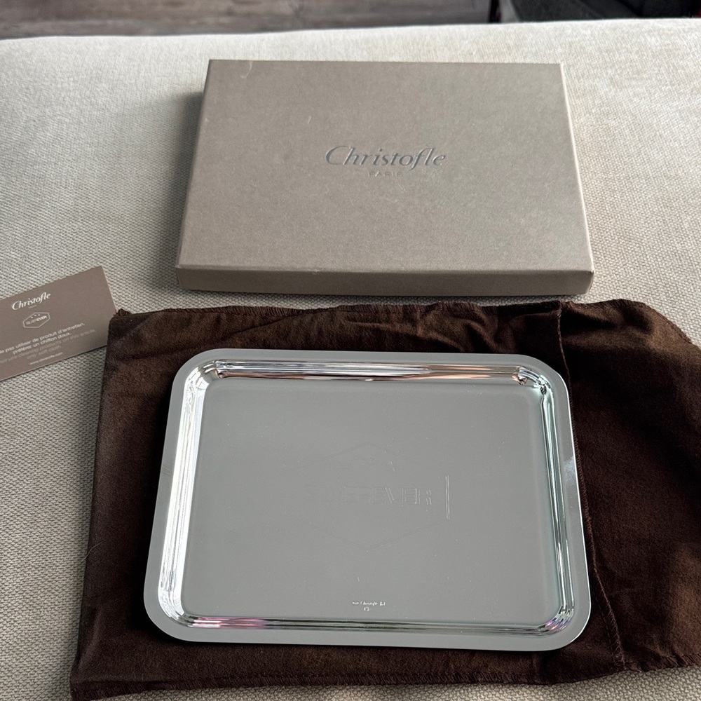 Christofle Limited Edition SILVEREVER silver tray